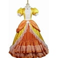 thumbnail image 2 of Women's Princess Peach Dress Orange Dress Adult, 2 of 5