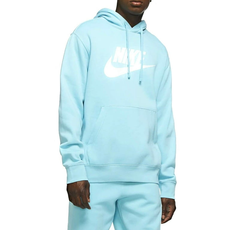 Nike Sportswear Club Fleece, Men's Graphic Pullover Hoodie (Bleached Aqua,  Medium) - Walmart.com