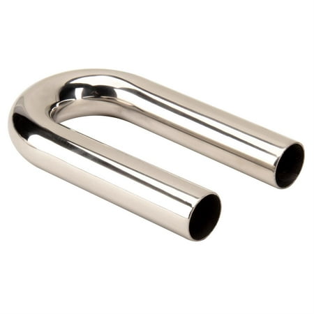 Raw Stainless 2-1/4 O.D. Exhaust Pipe Mandrel U-Bend, 3.5 Inch