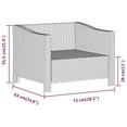 thumbnail image 4 of vidaXL Fauteuil de Jardin avec Coussin Gris en Rotin Poly, 4 of 5