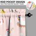 thumbnail image 5 of Kitchen Curtains 36 Inch Short - 3 Panel Set with Cute Farmhouse Egg & Chicken Print, Rod Pocket Window Curtain, 100% Polyester for Rustic Coop, Farm Kitchen, Easy Wash, 5 of 6