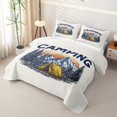 thumbnail image 3 of Erosebridal Rustic Camping Camper Bed Spread Queen,Mountain Adventure Theme Queen Coverlet Set For Boys Kids,3-Piece, 3 of 7