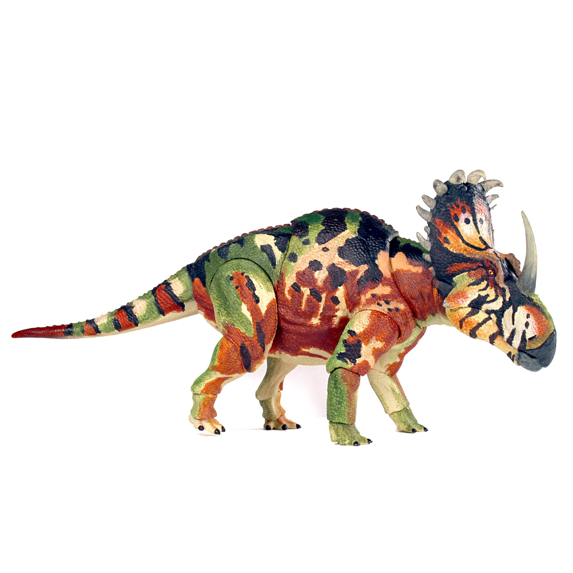 Figurine Utahceratops Dinosaure – Échelle 1:35 – Modèle Collection Vert – Décoration Ou Cadeau – 17x10 Cm
