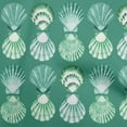 thumbnail image 1 of oneOone Silk Tabby Sea Green Fabric Sea Shells Ocean Craft Projects Decor Fabric Printed By The Yard 42 Inch Wide, 1 of 4