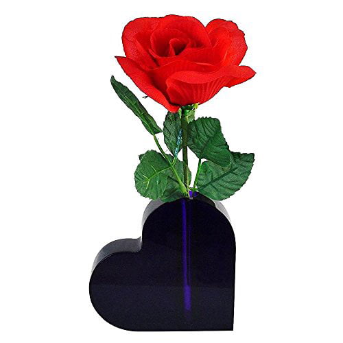 Lucite Heart Shaped Bud Vase ~ For Desktop Shelf Table ~ Choice of Colors 
