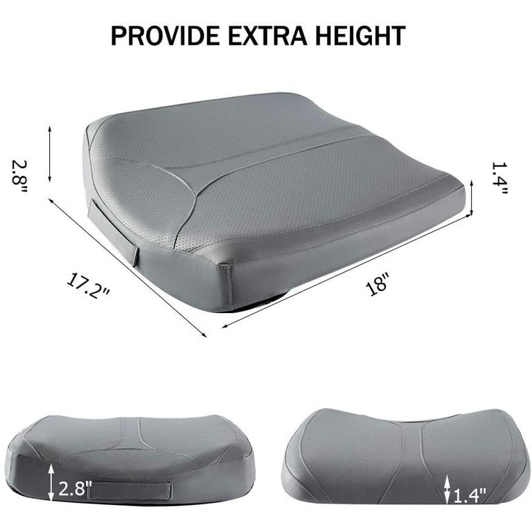  QYILAY Car Memory Foam Heightening Seat Cushion for Short  Drivers,Hip/Tailbone/Lower Back Pain Relief Driving Booster seat for  Adults,for Truck,SUV,Office Chair,Wheelchair,etc.(Grey) : Automotive