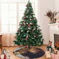 thumbnail image 7 of Lsque Yak Print Christmas Tree Skirt, Tree Skirt with Ties or Velcro, Perfect for Holiday Decorations, Halloween, and New Year-36", 7 of 7
