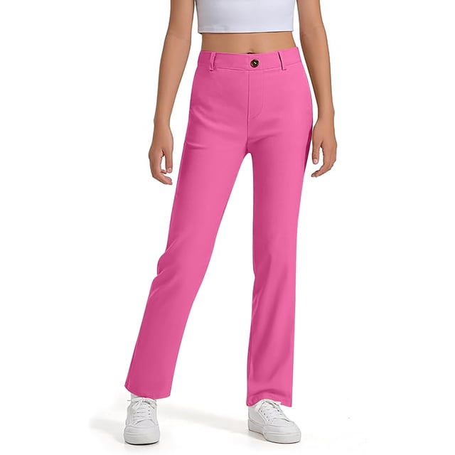 Pantalons pour Filles - Robe Confortable Extensible avec Poches pour Usage Quotidien Décontracté