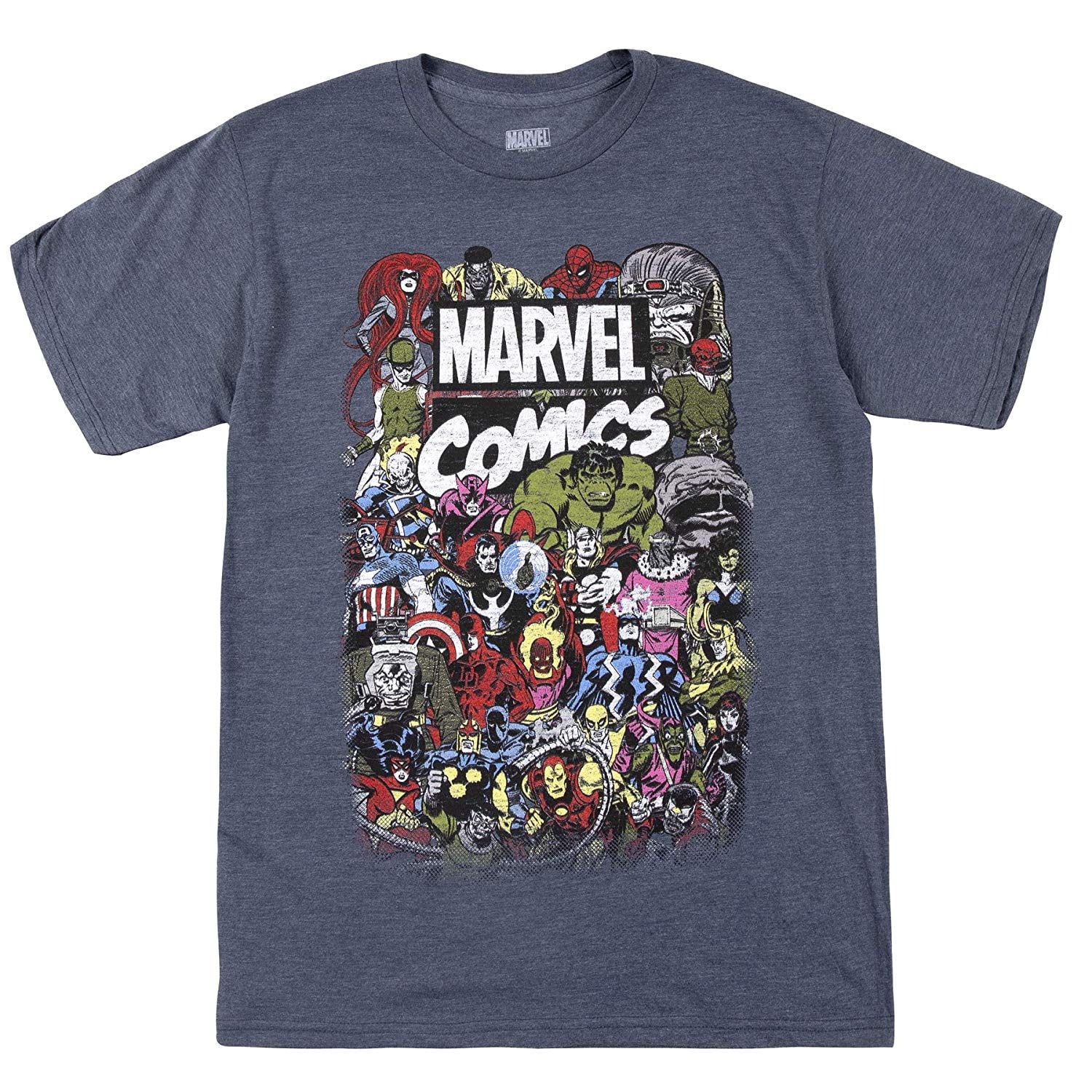 Marvel Marvel Men's Comics Retro Classic Vintage Villains Heroes Crew