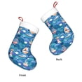 thumbnail image 3 of Salouo Watercolor Ships Print Christmas Stockings,Large Xmas Stocking Set of 1 Holiday and Farmhouse Stocking for Christmas Holiday Party Decoration(17.7*11 Inch), 3 of 7
