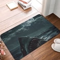 thumbnail image 4 of Pofeuu Moonlit Night Sky Shark Print Flannel Doormats Rug16"x24"Rug Washable Doormats Indoor Outdoor Rugs for Layered Front Door Mats, Porch, Kitchen, Entryway, 4 of 7