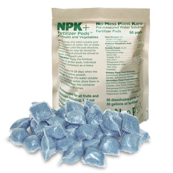 Plant With Purpose NPK  Fertilizer Pods for Fruits and Vegetables 28 oz. (50-Pack)