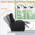 thumbnail image 6 of Recliner Chair for Living Room Massage PU Leather Recliner Sofa Home Theater Seating with Lumbar Support, 6 of 7