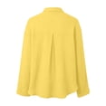 thumbnail image 5 of Ltctricy Unisex Kids Button Down Shirts Collared Dressy Blouses Toddler Long Sleeve Tops for Boys and Girls(Yellow,13 Years), 5 of 7