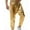 Gold Athletic Pants for Men, variant on Men's Metallic Shiny Gold Harem Pants Hip Hop Elastic Waist Joggers Drawstring Trousers with Pockets Gold XXXL