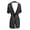 Black, variant on Womens Lingerie Plus Size Lace Solid Sexy Nightdress Home Lingerie Black 2Xl