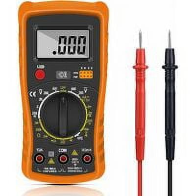Multímetro digital, multímetro automático digital, comprobador eléctrico profesional, voltímetro/resistencia/continuidad/diodos para laboratorios y fábricas