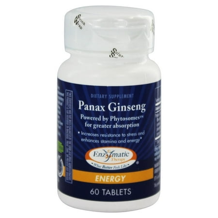 Enzymatic Therapy - Panax Ginseng - 60 comprimés