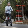 thumbnail image 4 of LTMATE 20" Electric Fat Tire Bicycle, 900W, 4 of 9