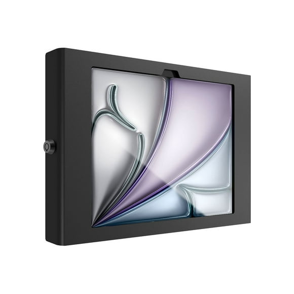 Compulocks iPad Air M2 11" (2024), Apex Secured Enclosure Wall Mount - Enclosure - for tablet - glass mount, space - lockable - high-grade aluminum - black - screen size: 11" - mounting interface: 100 x 100 mm - wall-mountable