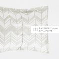 thumbnail image 6 of Duvet Cover Set - Ultra Soft & Breathable - Light Gray Alps Chevron for Queen Size Bedding by Comfort Canopy, 6 of 11