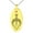 Gold, variant on Stainless Steel Artemis Greek Goddess of Moon Engraved Small Oval Charm Pendant Necklace