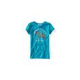 thumbnail image 1 of Aeropostale Girls PSNY Athletic Dept playera gráfica, verde, 4, 1 of 1