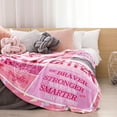 thumbnail image 3 of LHSHID Gift for My Daughter Blanket from Mom Dad as Birthday Present I Love You Letter to Her Ultra Soft Flannel Fleece Light Weight Bed Throw 40"x50", 3 of 7