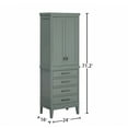 thumbnail image 7 of Avanity MADISON-LT24-SG Madison 71-3/16" Wood Free Standing Linen Tower - Smoke Green, 7 of 7