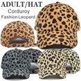 thumbnail image 2 of Gorra de béisbol de pana y leopardo para hombre y mujer, gorro con visera Vintage, ajustable, Hip Hop, Snapback, Unisex Fivean unisex, 2 of 2