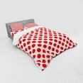 thumbnail image 3 of Ambesonne Vintage Bedding Set 3 Pcs, Pop Art Retro Dots, Twin XL, Vermilion White, 3 of 3