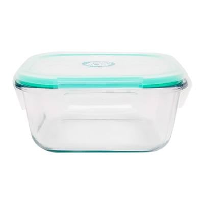 Hermético Homecreations de Vidrio Cuadrado 800 ml