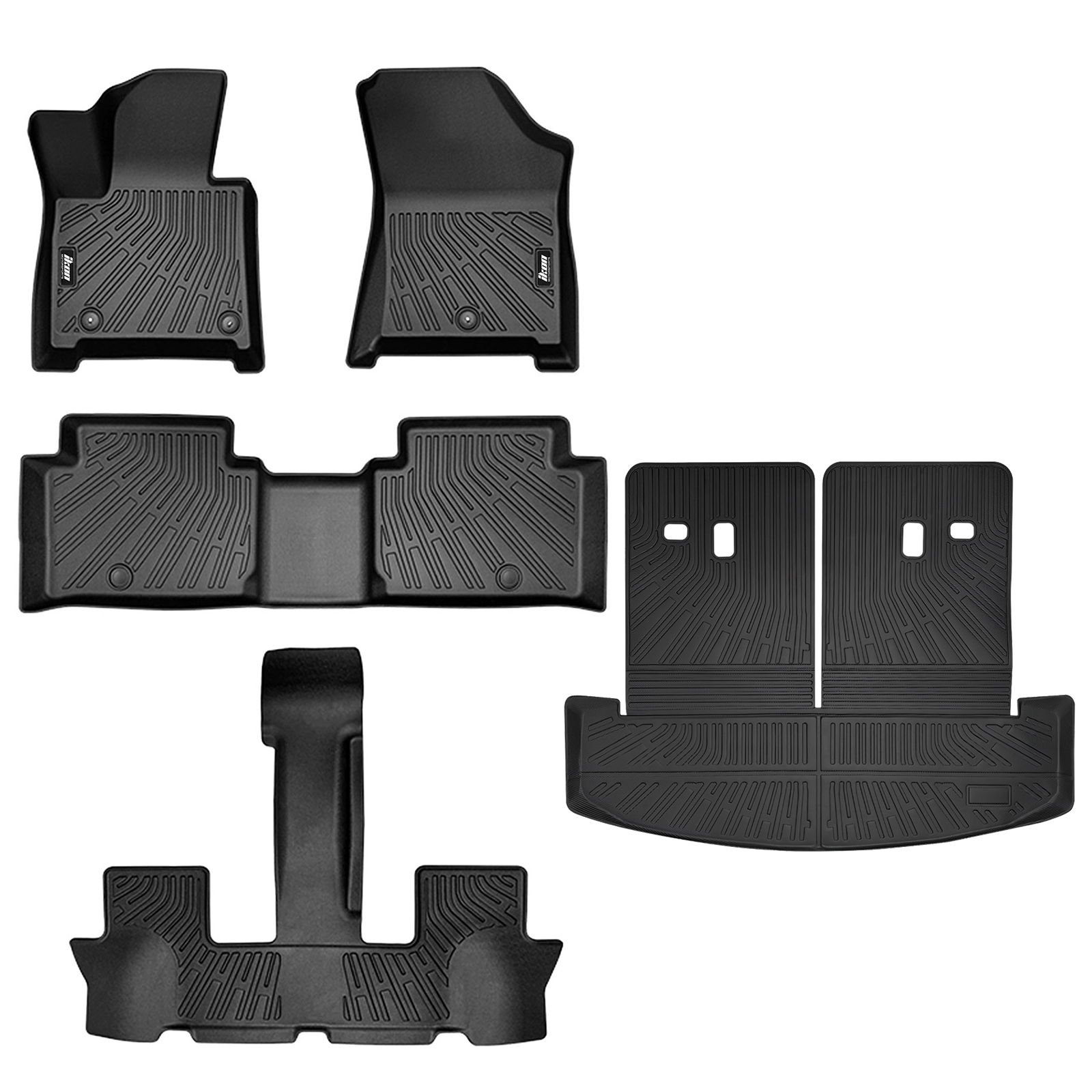 Xipex All-Weather TPE Floor Mats & Cargo Liner Set For 2022-2025 Hyundai Tucson – Waterproof, Easy Clean, Trunk & Backrest