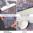 thumbnail image 3 of Purple Ethnic Geometric Patchwork Pattern Kitchen Rug Mat,Kitchen Runner Rugs Non Skid Washable,Decorative Kitchen Floor Mats for Kitchen,Sink,Laundry,17"X47", 3 of 5