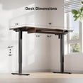 thumbnail image 2 of Portable Standing Desk Adjustable Height, Mobile Stand Up Desk for Walking Pad and Treadmill, Rolling Computer Table with Wheels, 31.5"x15.75" Height 28.7"-46.1", Black, 2 of 8