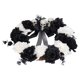 thumbnail image 2 of Corona de Halloween Deadwood, Calavera de plástico, flores blancas y negras, accesorio de decoración para fiesta, casa encantada, 2 of 8
