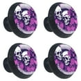 thumbnail image 2 of 4 Pcs Couple Skulls Knobs for Kitchen Cabinet Cupboard Dresser Bookcase Drawer Pulls Handles Round Home Decor, 2 of 8