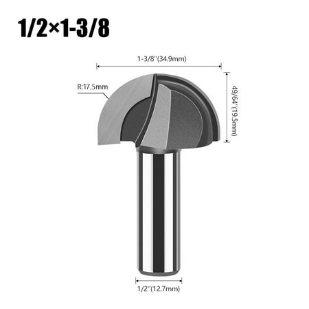

1/2inch Shank Router Bit Woodworking cutter Tenon Cutter for Woodworking Tools