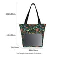 thumbnail image 2 of Goofa Mexican Flower 1 Pattern Tote Bags,Large Capacity Bag,Beach Tote with Zipper Closure, Large Capacity and Foam Padding, 2 of 6