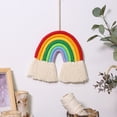thumbnail image 2 of Rainbow Pendant Kids Room Decoration Weaving Tassel Decoration Woven Tapestry Rainbow Room Pendant Gift For Kids, 2 of 2