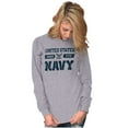 thumbnail image 3 of United States Navy Logo Since 1775 Unisex Plus Size Long Sleeve Shirt Brisco Brands 2X, 3 of 5