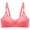 Pink, variant on Darzheoy Bras for Women No Underwire Ladies Fashion Bowknot Solid Color Comfortable Hollow Out Bra Underwear Bras 80B/C