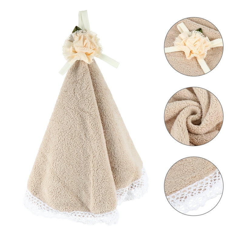1Pcs Round Dish Towels Kitchen Cleaning Towels Thick Tableware