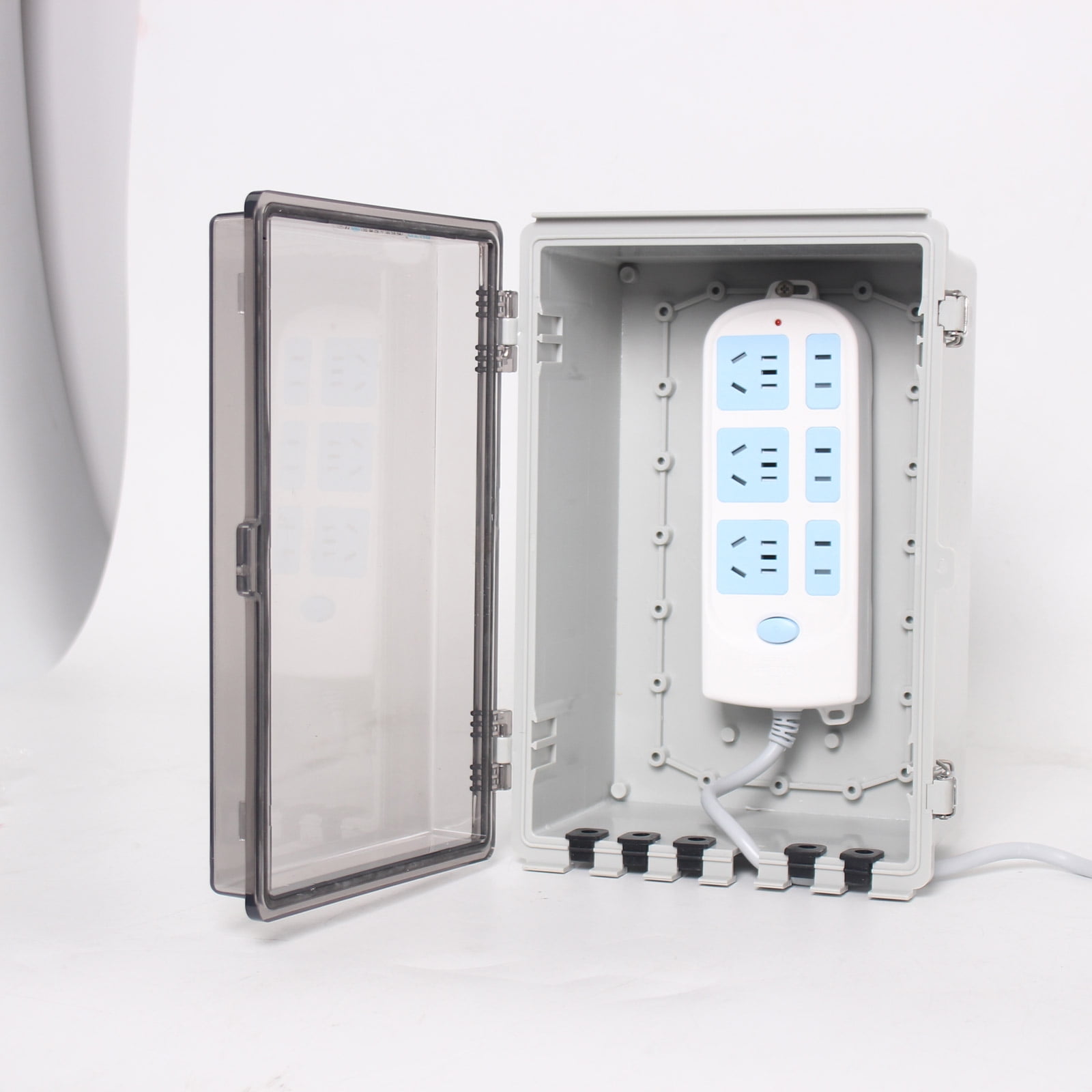 Plastic Electrical Junction Box Waterproof Connection Cable Enclosure for Indoor Outdoor Power Case Junction Box