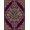 Purple, Pattern 11, variant on ODIKA 8'x10' Washable Area Rug Bat Gothic Damask Motif Vintage Filigree Scroll Ornamental Horror Flowing for Dining Room, Large Office, Lounge, Non-Slip Chair-Friendly Mat