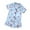 Light Blue, variant on Kids Summer Cartoon Short Sleeve Pajamas, Light Blue