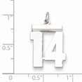 thumbnail image 2 of Collier Pendentif en Argent Sterling 925 Numéro 14 Charmes, 2 of 6