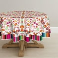 thumbnail image 2 of Sm:)e Mexico Halloween Tablecloth Round 60 Inch Multi, Cinco De Mayo Fiesta Washable Table Cover for Party Picnic Dinner Decor, 2 of 6