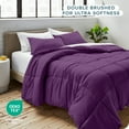 thumbnail image 6 of Bare Home Down Alternative Comforter Set - 2-Pieces - All Seasons - Twin/Twin-XL, Plum, 6 of 8