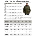 thumbnail image 6 of Soularge Men's Big and Tall Winter Coat Warm Puffer Jacket Hooded Windproof Winter Puffer Coat Army green 5X, 6 of 12